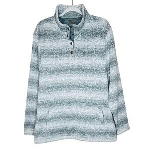 NWT Natural Reflections Bass Pro Cabelas Mens XL Ombré Snap Neck Gorpcore